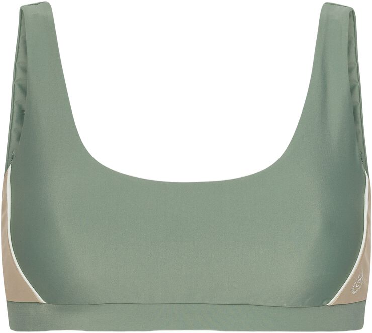 Agung Colorblock sporty bikini top - Nero