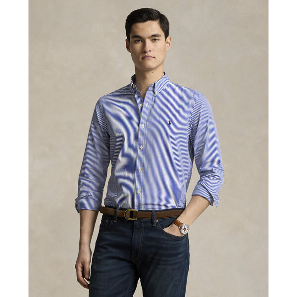 Slim Fit Stretch Poplin Shirt