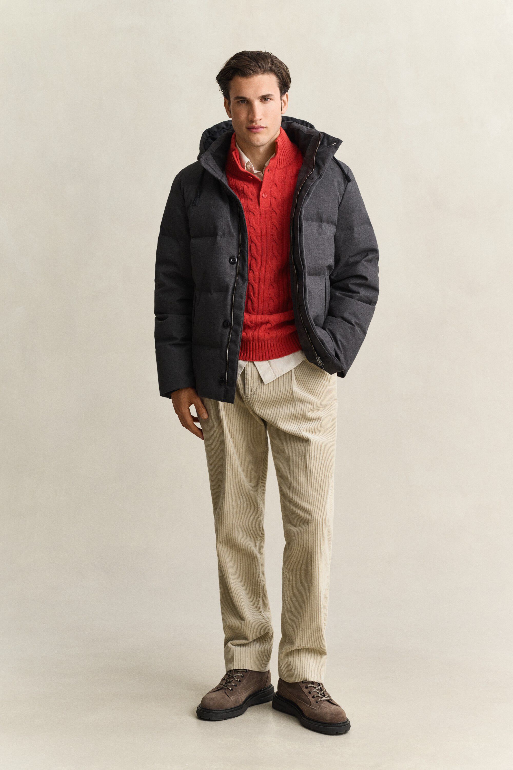 FLANNEL DOWN JACKET