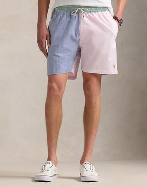 REC POLY SEERSUCKER-TRAVELER SHORT