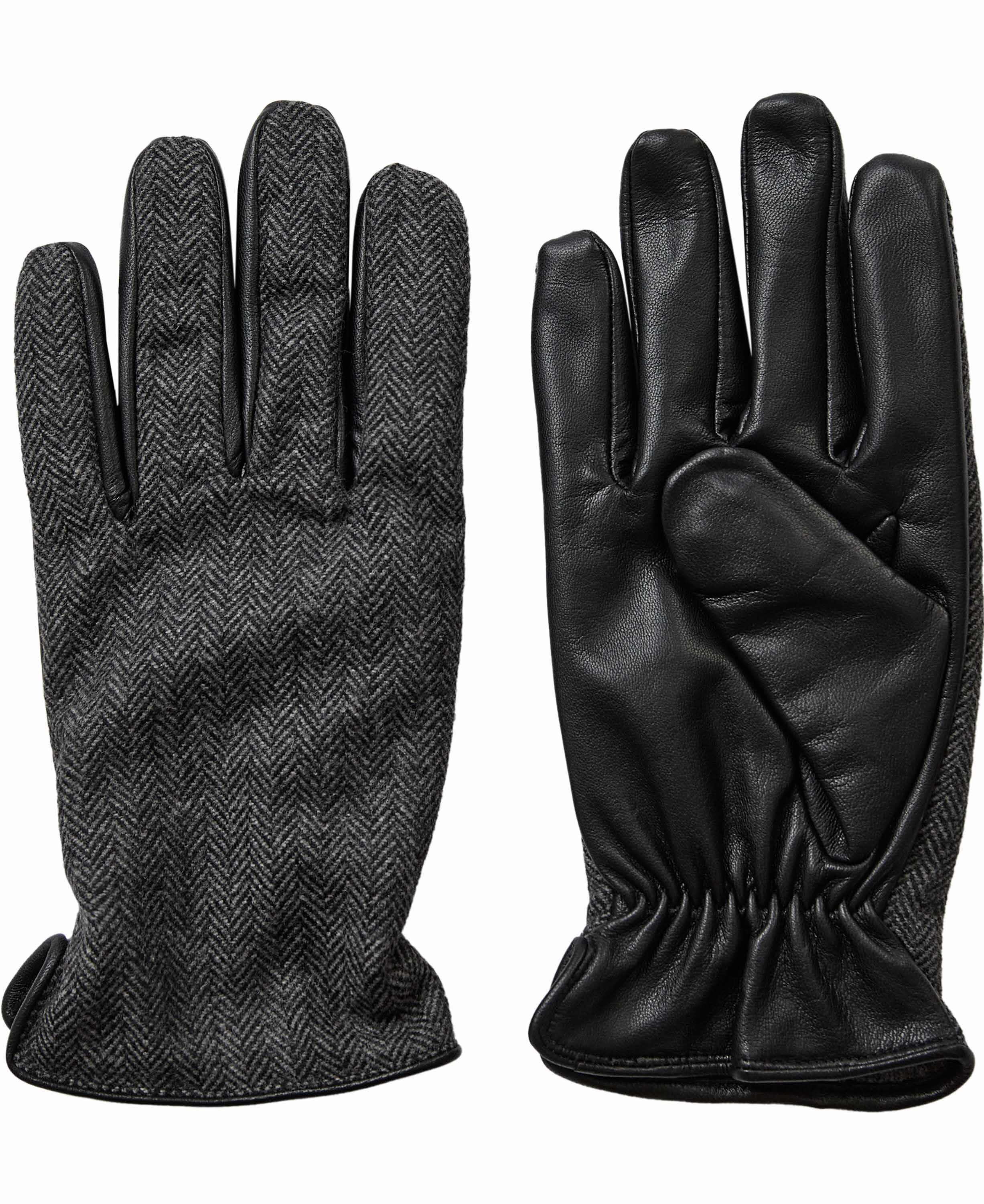 Matheo 6 LWG Goat leather & herringbone gloves