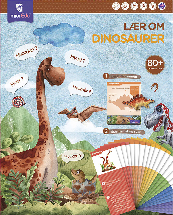 mierEdu - Magnetisk legesæt - Lær om dinosaurer