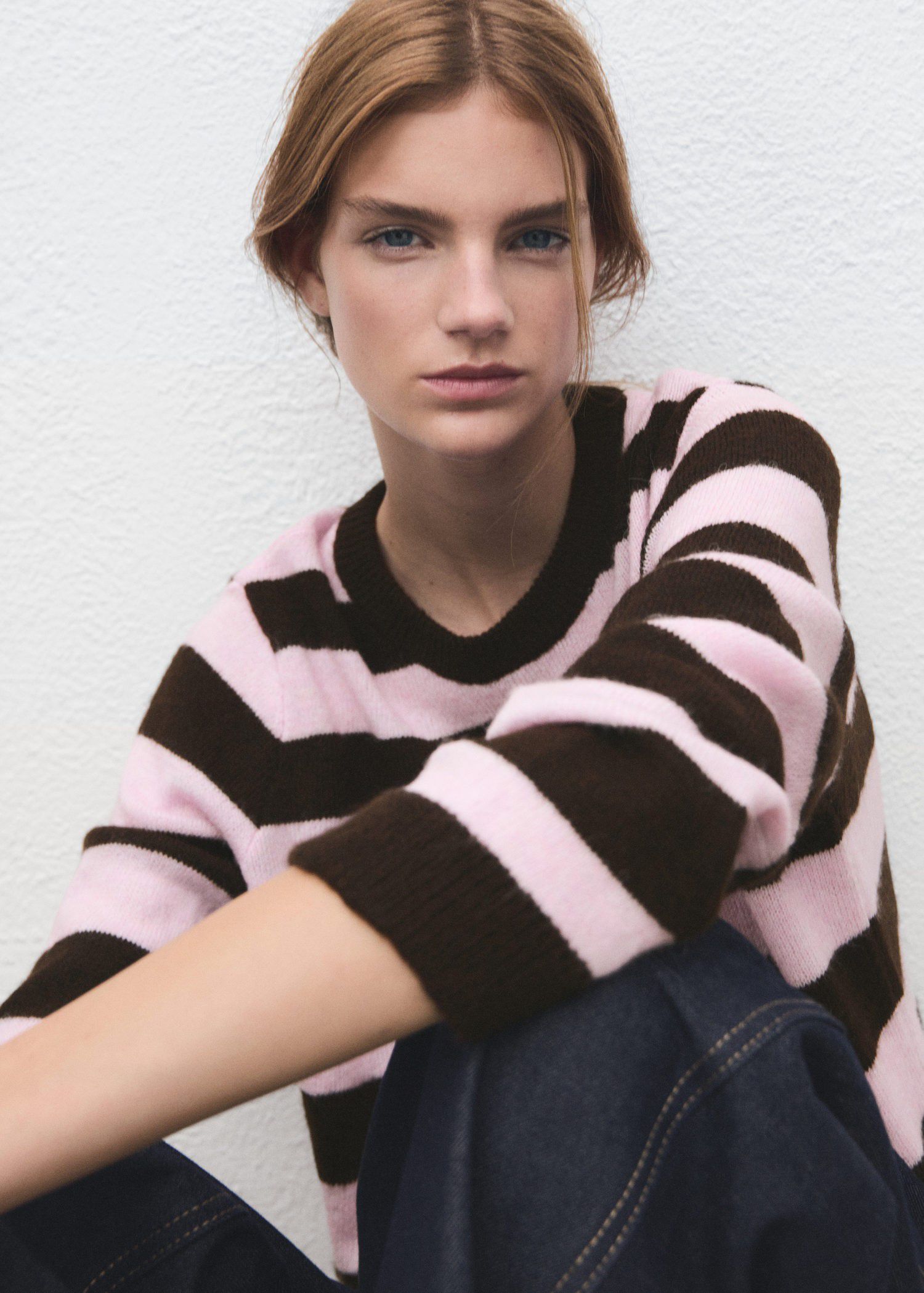 Knit striped sweater