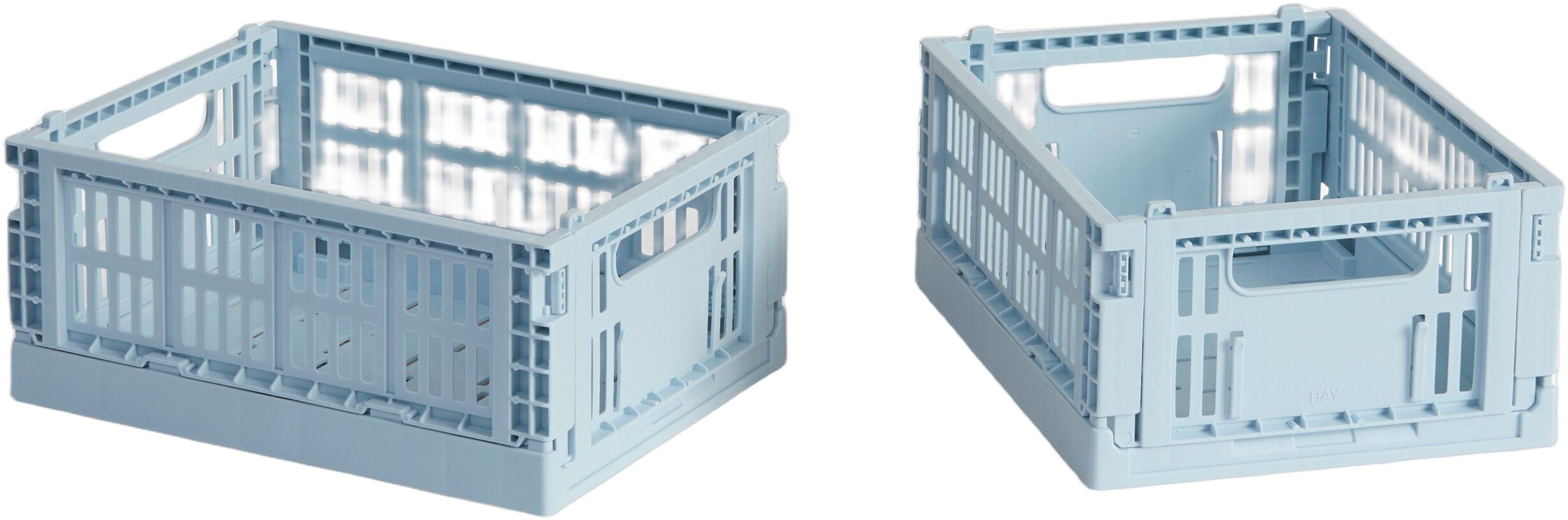 HAY Colour Crate Mini-Set of 2-Warm grey