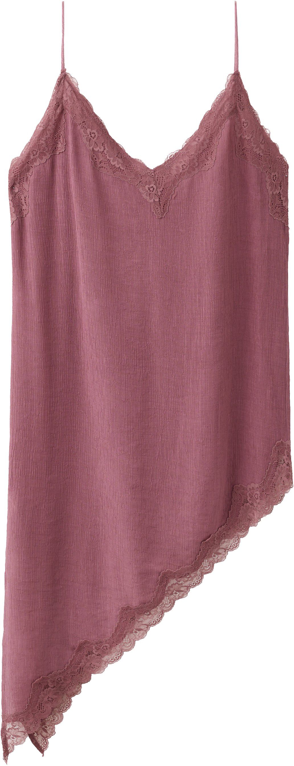 Asymmetric lace camisole top