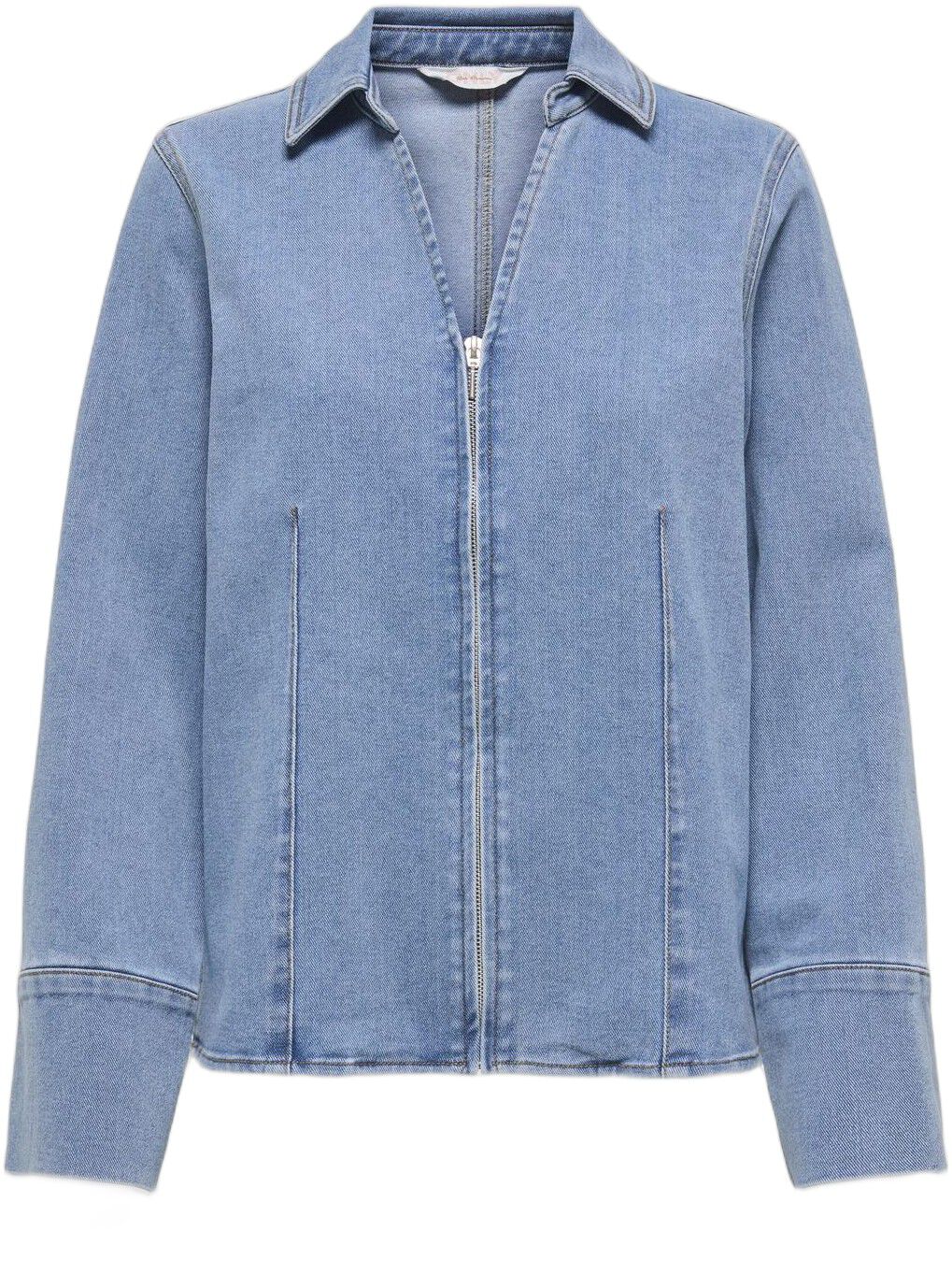 ONLFRIDA LS ZIP DNM SHIRT GUA