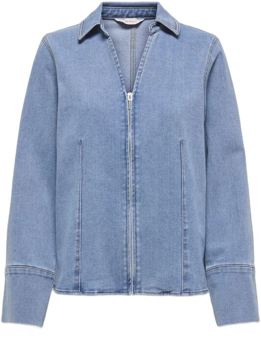 ONLFRIDA LS ZIP DNM SHIRT GUA
