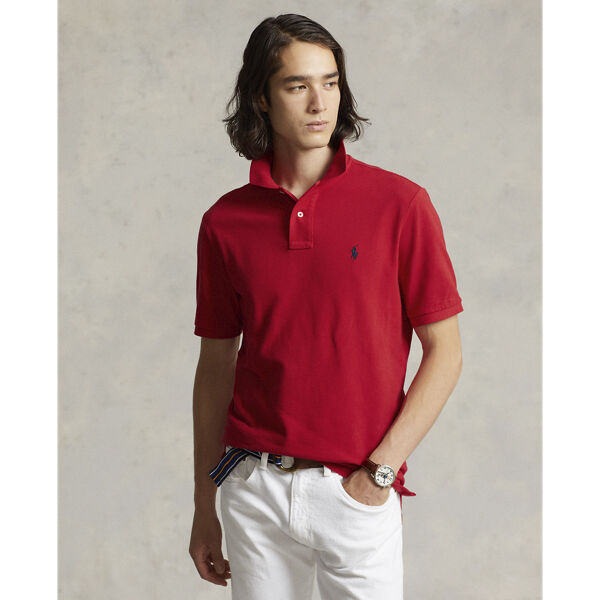 Custom Slim Fit Mesh Polo Shirt