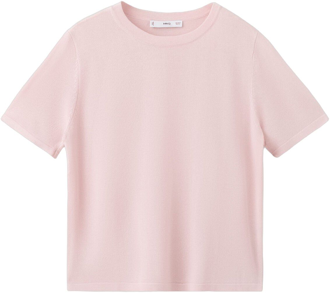 Short-sleeved knitted sweater