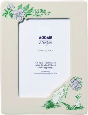 Moomin Arabia 10x15cm billedramme Vildblomst Genanvendt Interiør