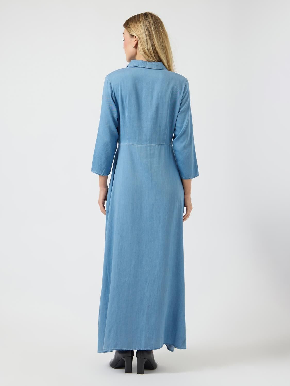 Yassavanna 3/4 Long Chambray Dress - Ex