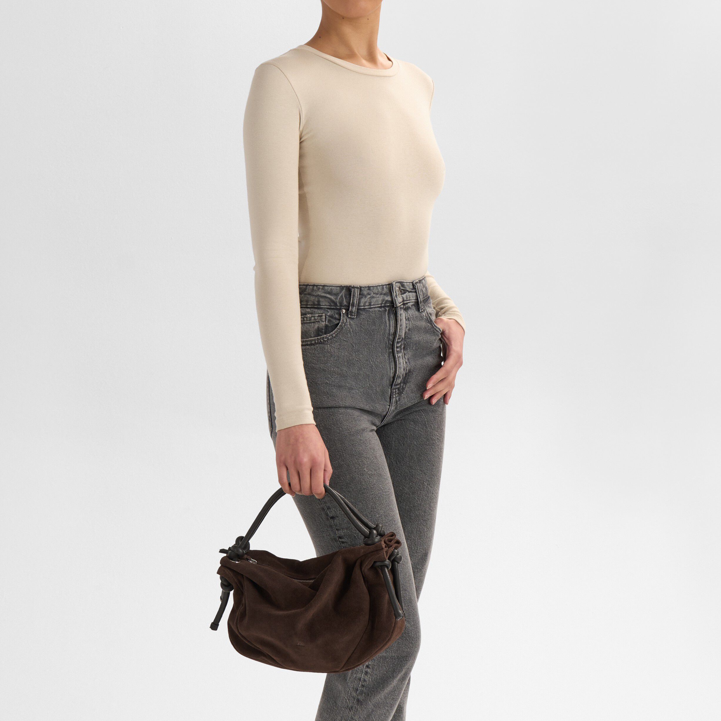 ZaharaMBG Handbag, Suede