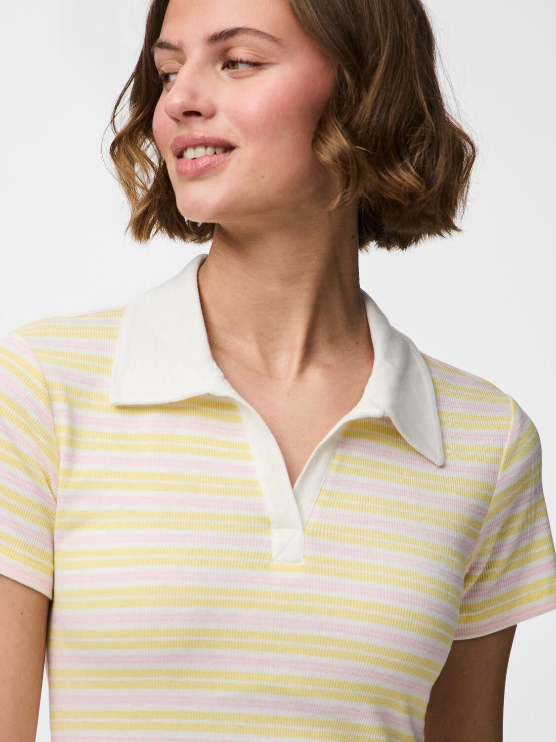 PCJAYJAY SS V-NECK POLO TOP JRS D2D