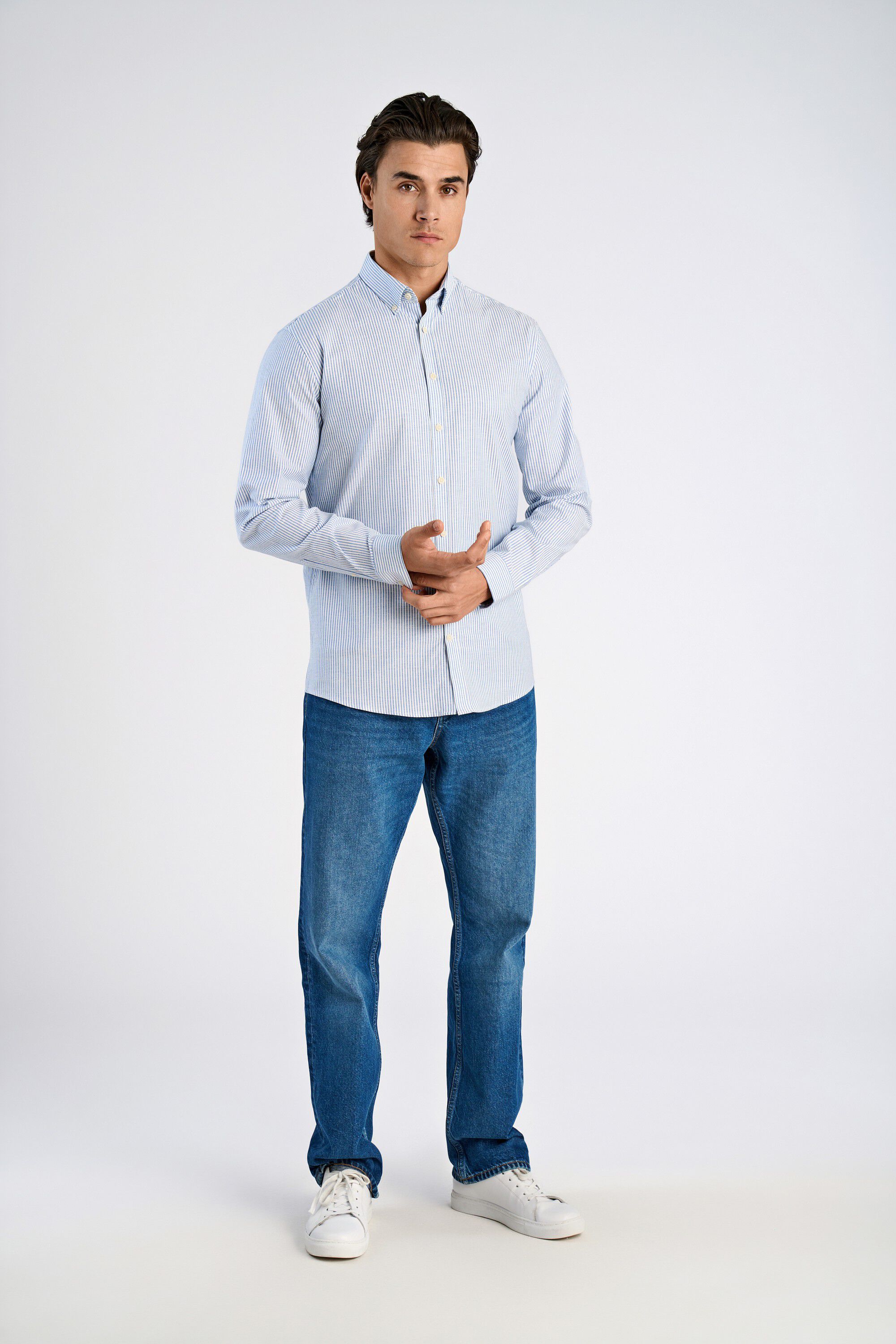 Striped superflex oxford L/S