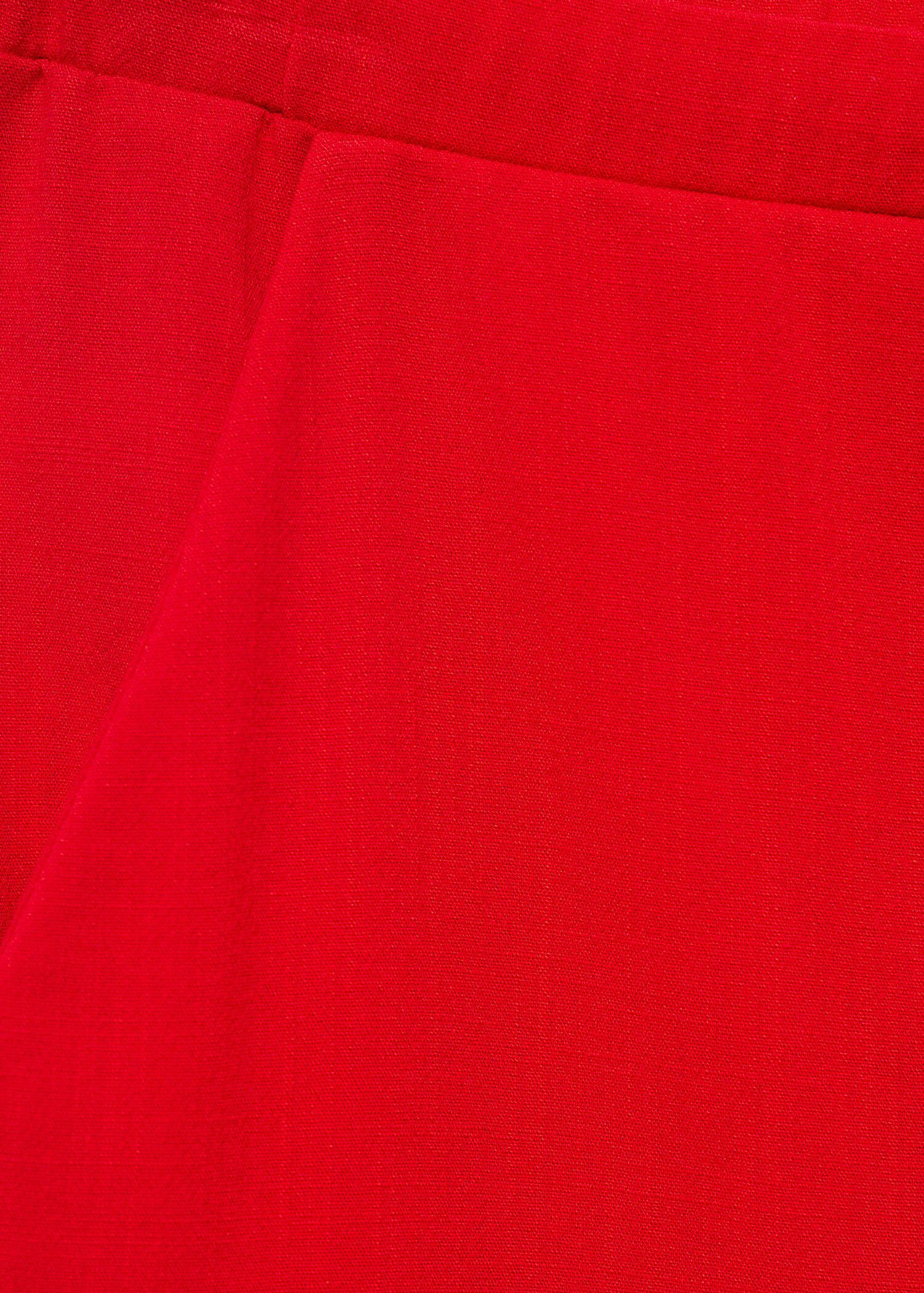 Drawstring straight trousers