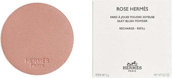 Rose Hermès, silky blush powder refill, Rose Ambré