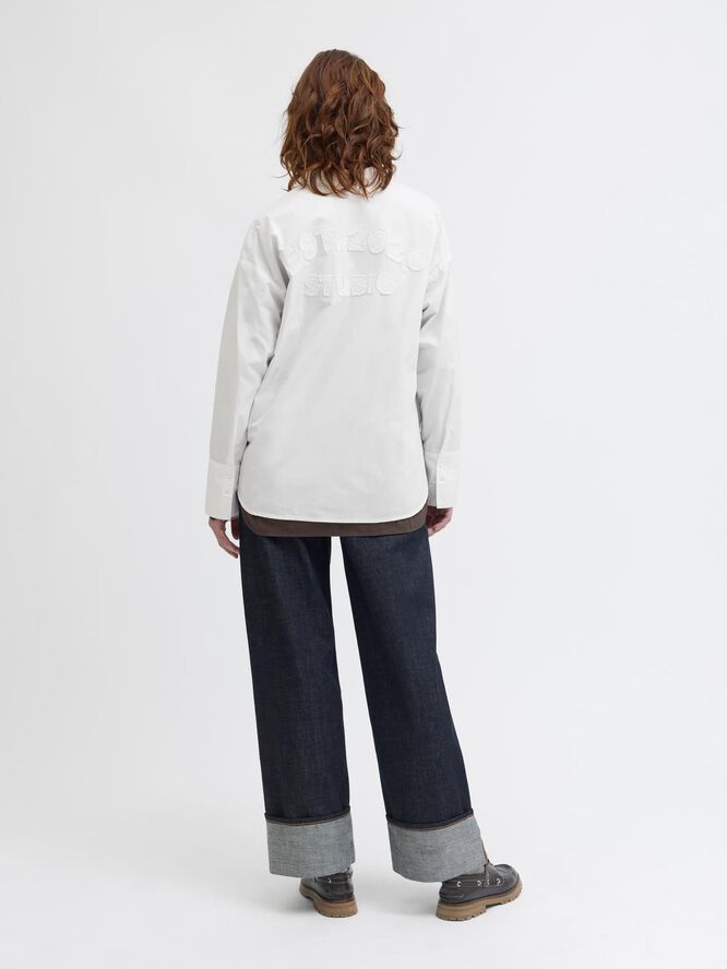 JXHENNA LS POPLIN PATCH SHIRT WVN