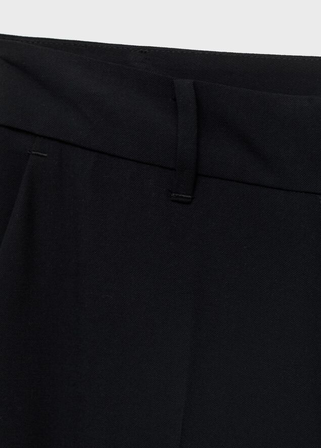 Straight mid-rise trousers