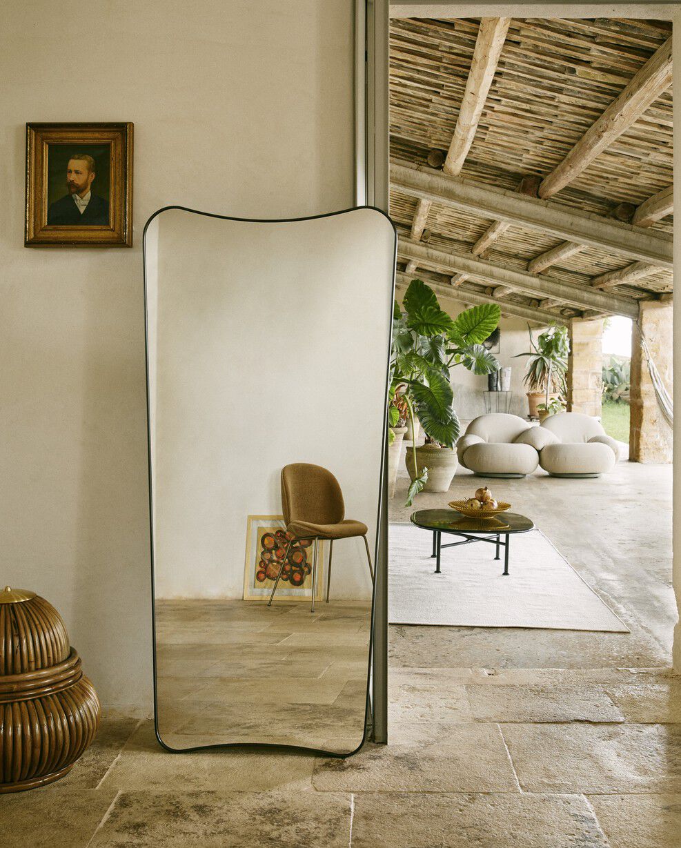 F.A. 33 Wall Mirror, 70x146 (Polished Brass)