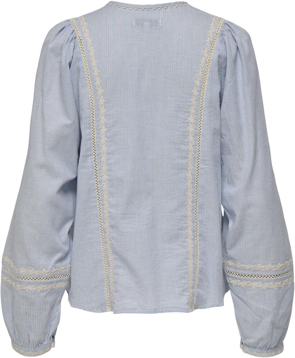 Onlmonica Ane Ls Emb Top Wvn