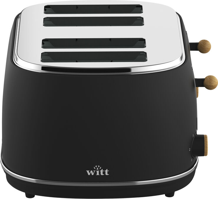WITT PREMIUM 4-SLICE TOASTER WOOD BLACK