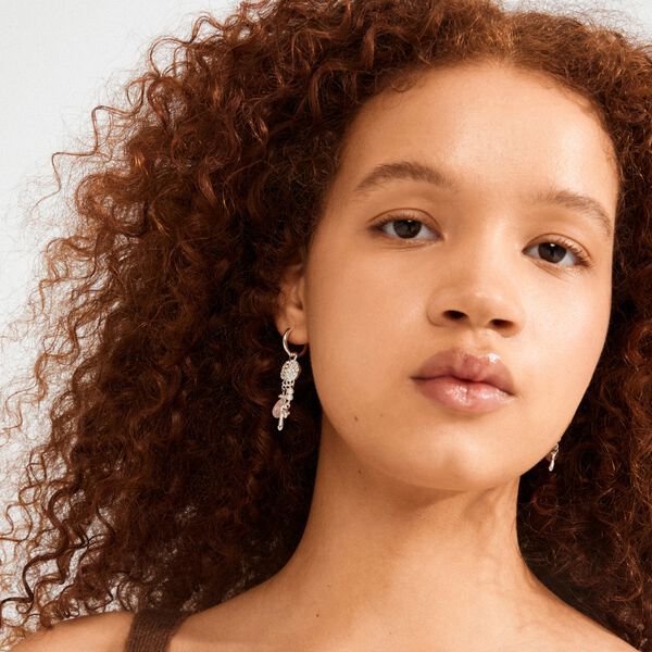 SHIFT hoop øreringe sølvbelagt