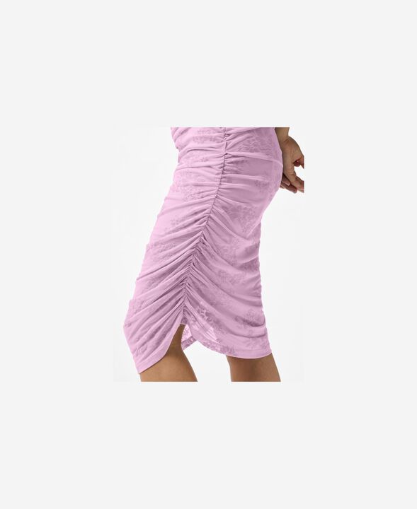 PCMERRY SL RUCHING SHORT DRESS JRS