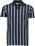 Striped piqué polo shirt S/S