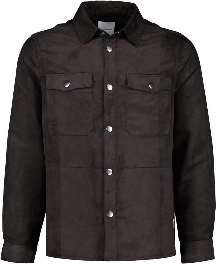 Micro suede overshirt