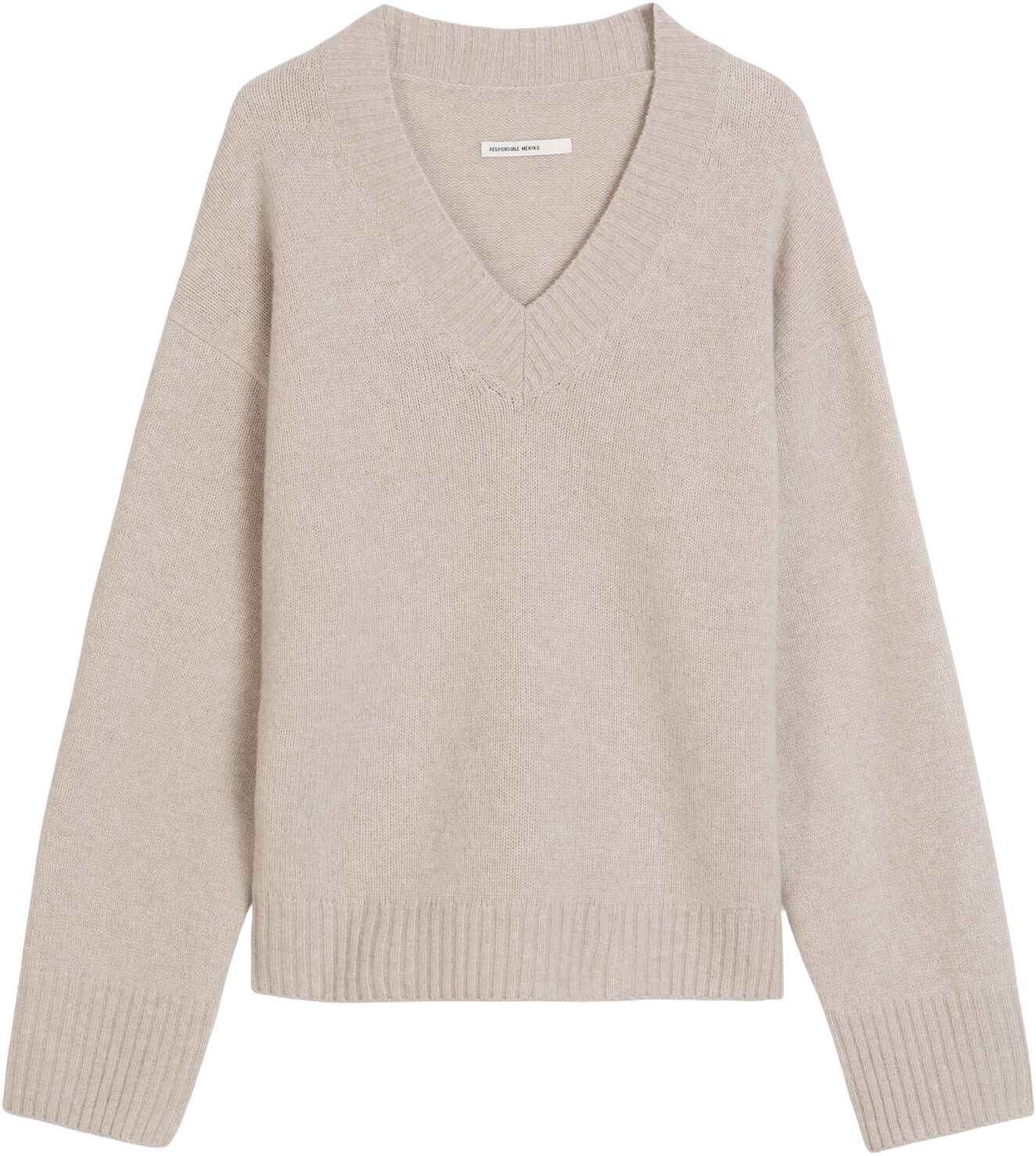 Pullover, longsleeve, v-neck