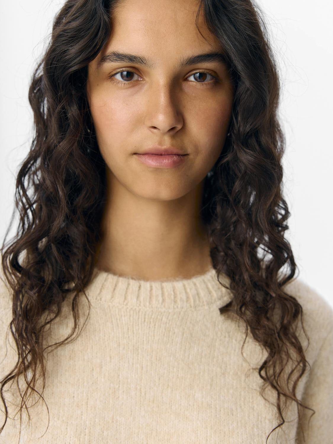 OBJSAGGIA LO S/S KNIT PULLOVER DIV