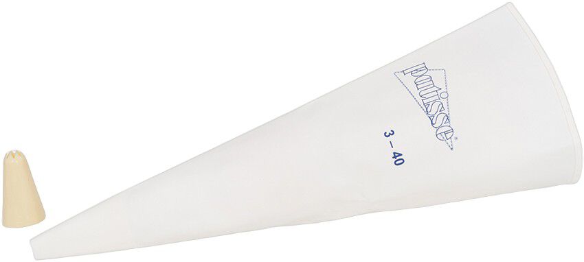Spr&oslash;yteposesett 40 cm 2 deler Hvit