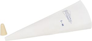Spr&oslash;yteposesett 40 cm 2 deler Hvit