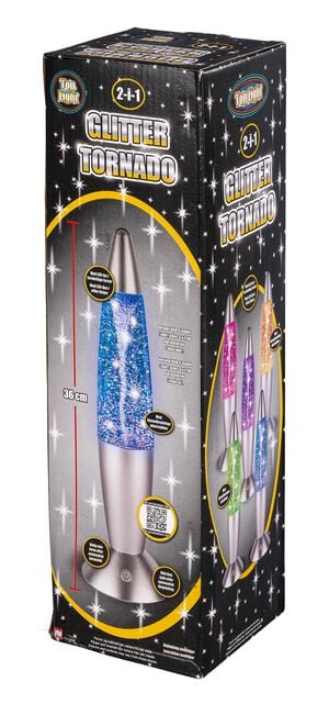 2-i-1 TORNADO-GLITTERLAMP