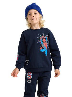 Spider-Man sweatshirt med borstad i