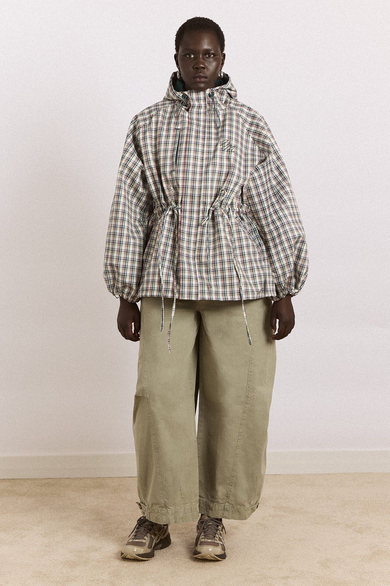 LIU RAINCOAT - ELDERBERRY CHECK