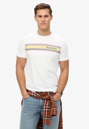VENUE LOGO STRIPE RELAXED TEE