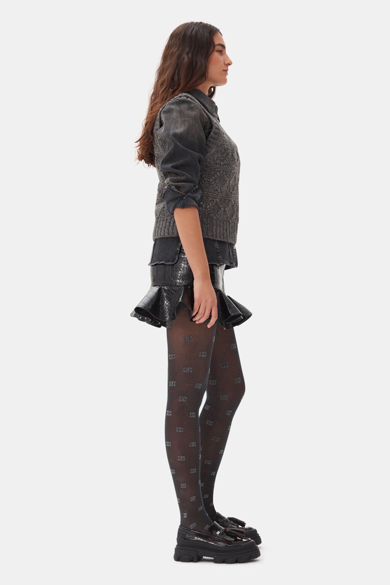 Wool Cotton Bubble Vest