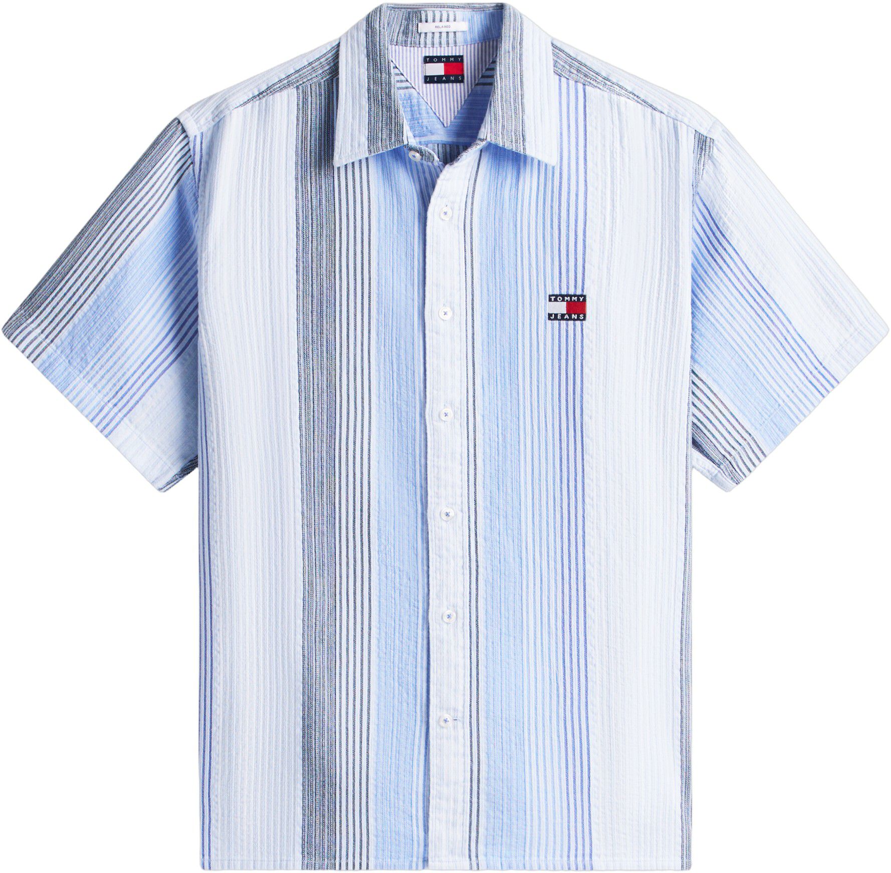 Relaxed Fit Stripe Short Sleeve Shirt