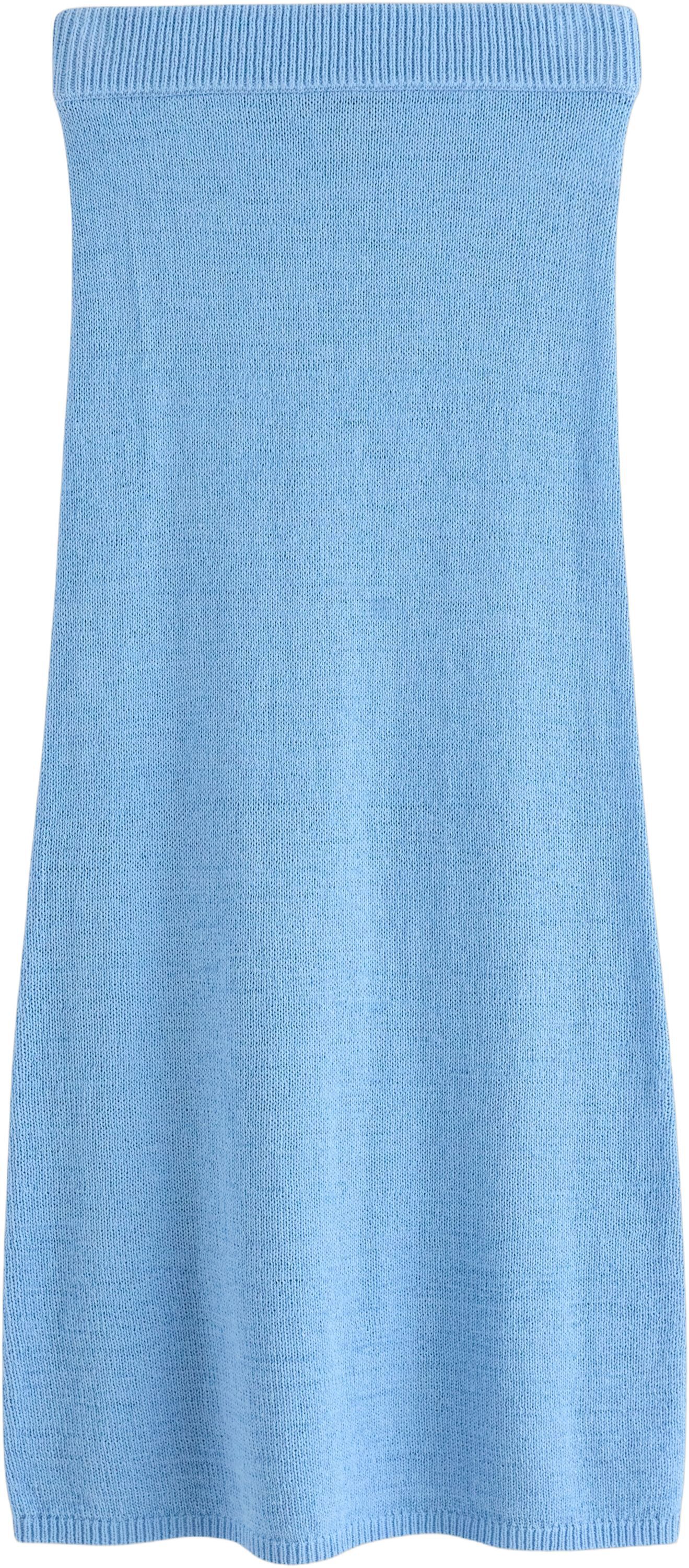 Mykt, strikket midiskj&oslash;rt med behag