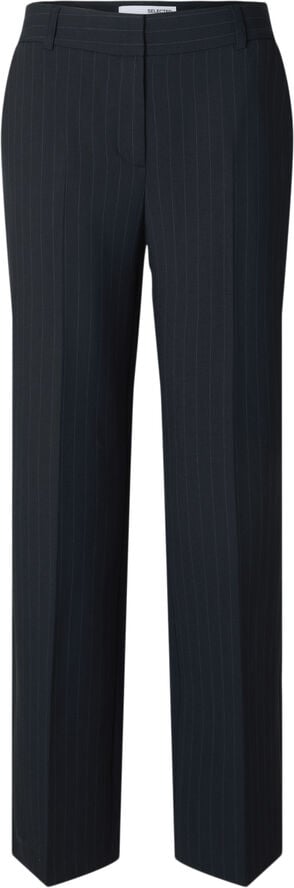 Slfrita Mw Wide Pant Pin Stripe Noos