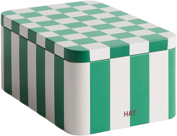 Tin Container-Small-Green and off