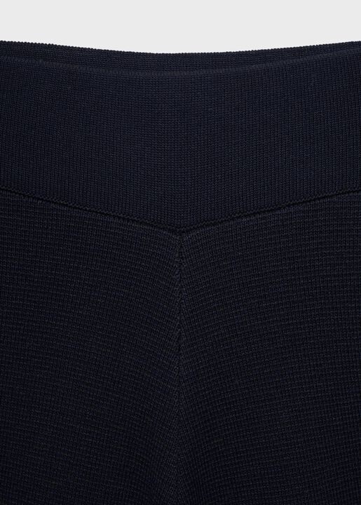 Fine-knit straight-fit trousers