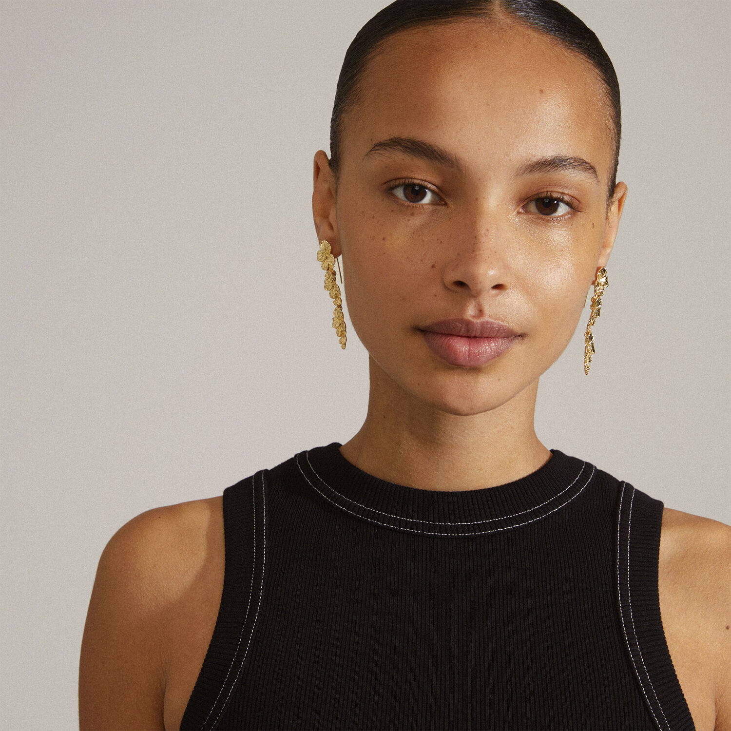 ECHO recycled earrings gold-plated