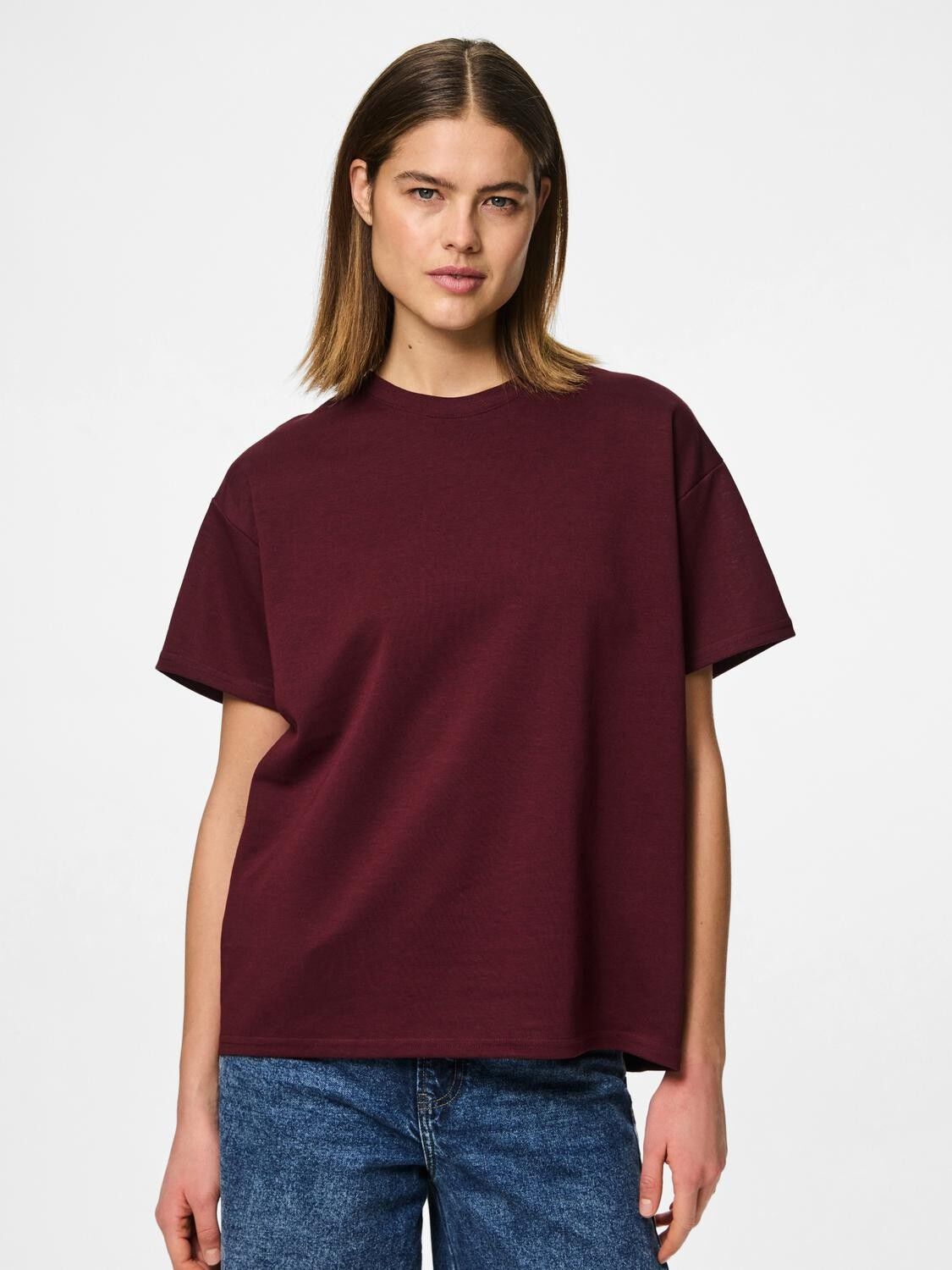 PCSKYLAR SS OVERSIZED TEE JRS NOOS