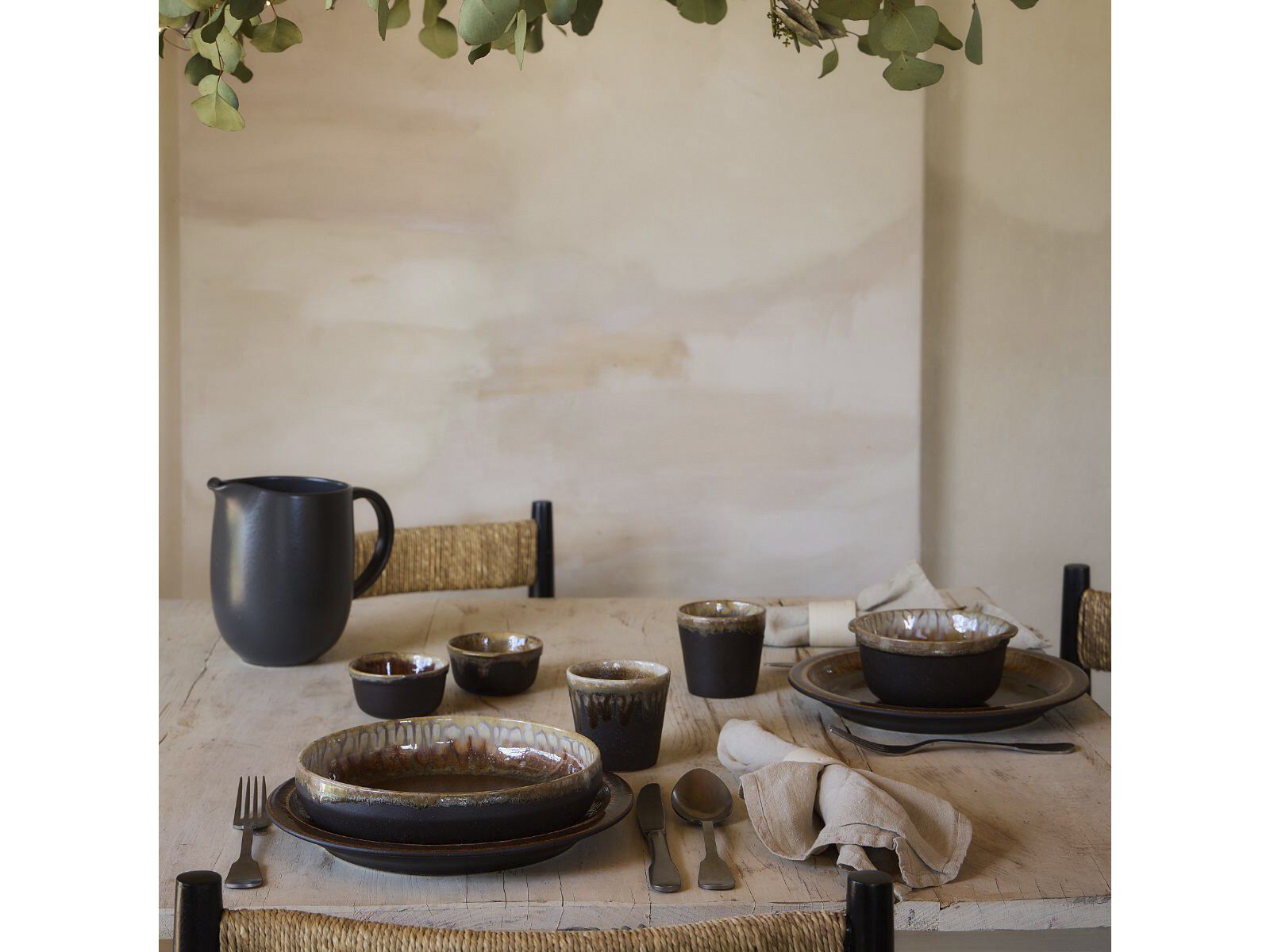 Tallrik Poterie 20,5 x 2,8 cm Mokka Stengods