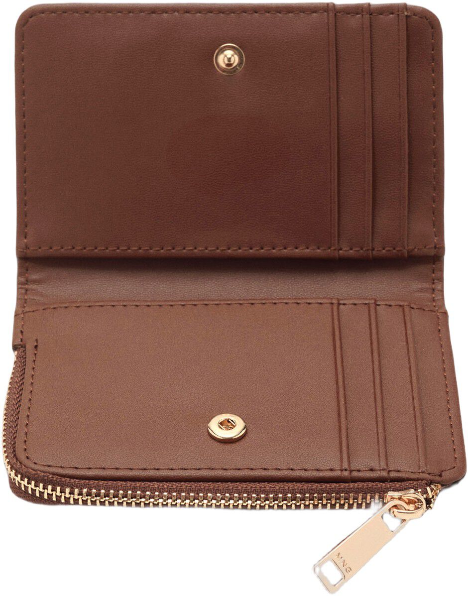 Small wallet with logo print