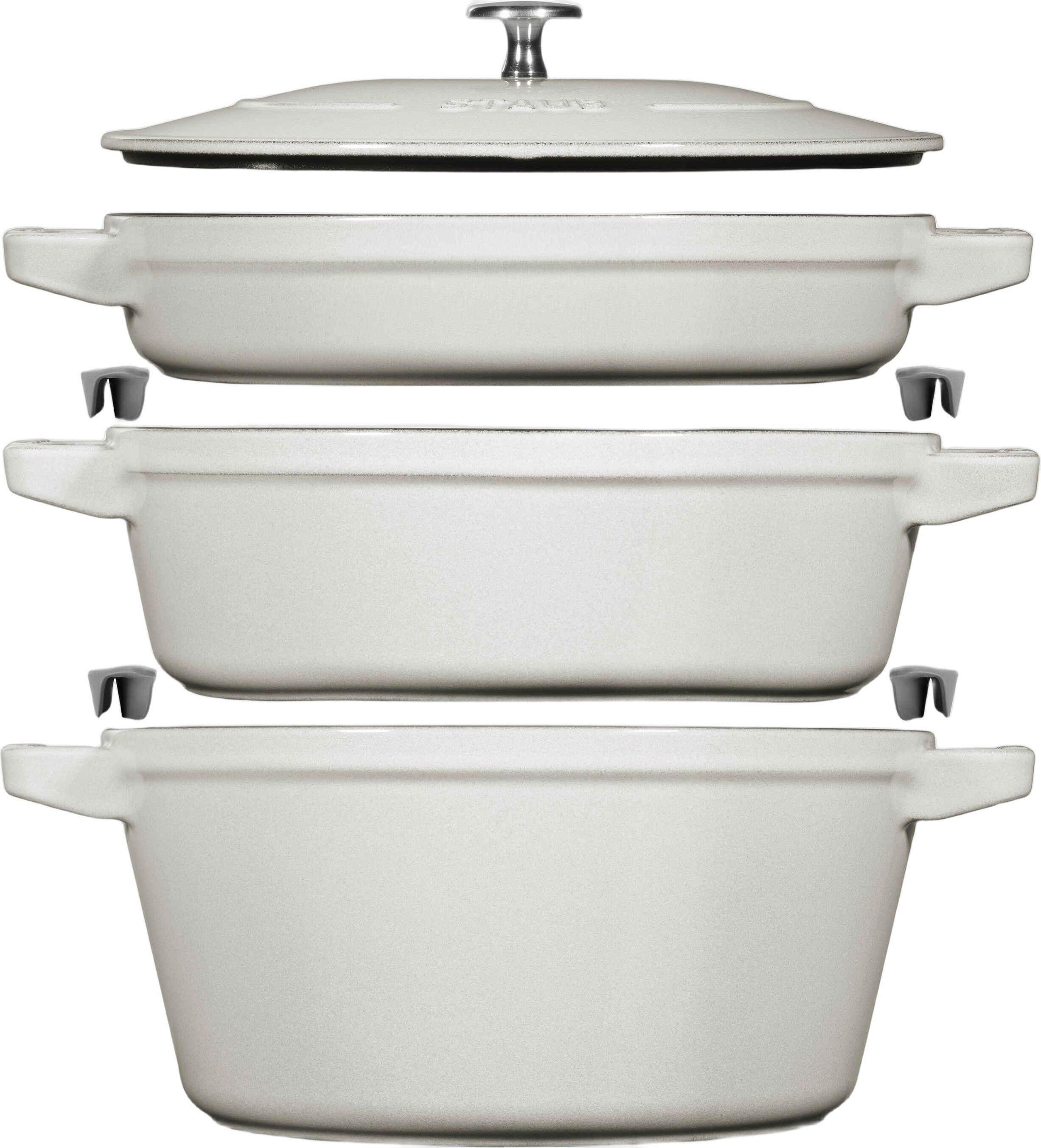 La Cocotte 3-st, Gryt & kastrullset, White Truffle