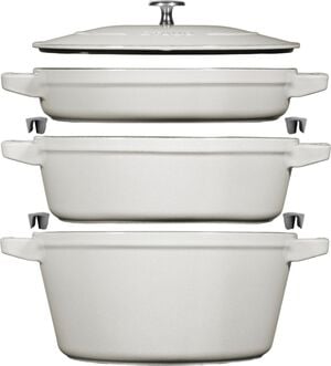 La Cocotte 3-st, Gryt & kastrullset, White Truffle