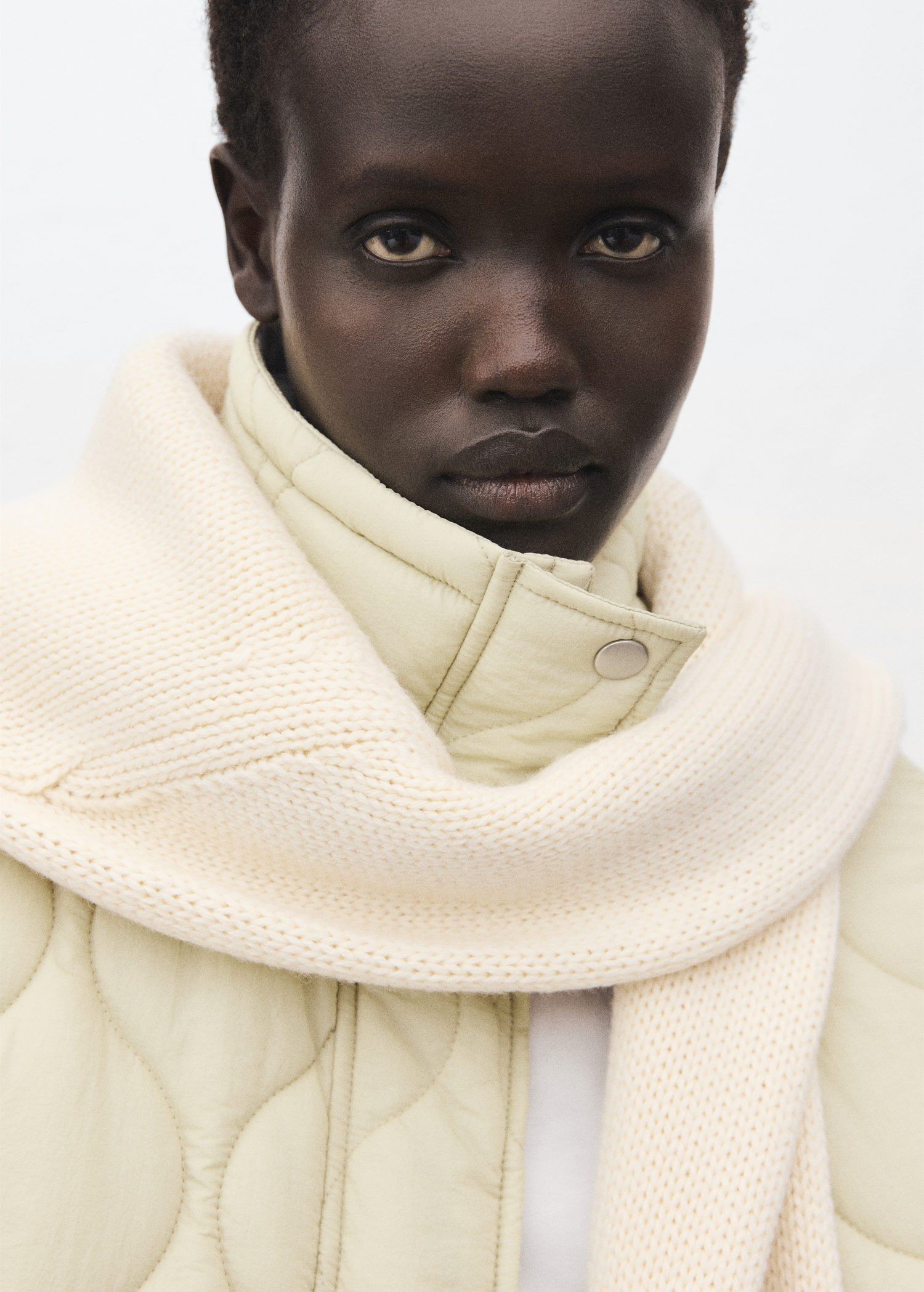 Oversize quilted down anorak